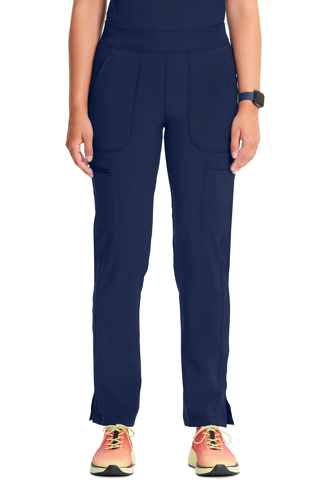 Women's Mid Rise Tapered Leg Pull-on Pant - Navy